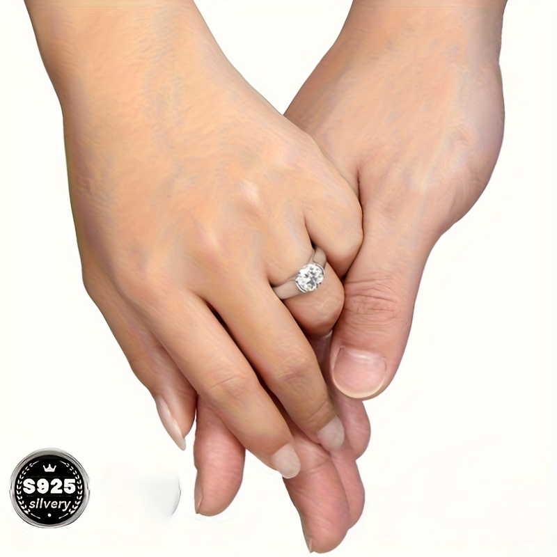 925 Silver Ring with Sparkling Zirconia, Everyday & Party Accessories